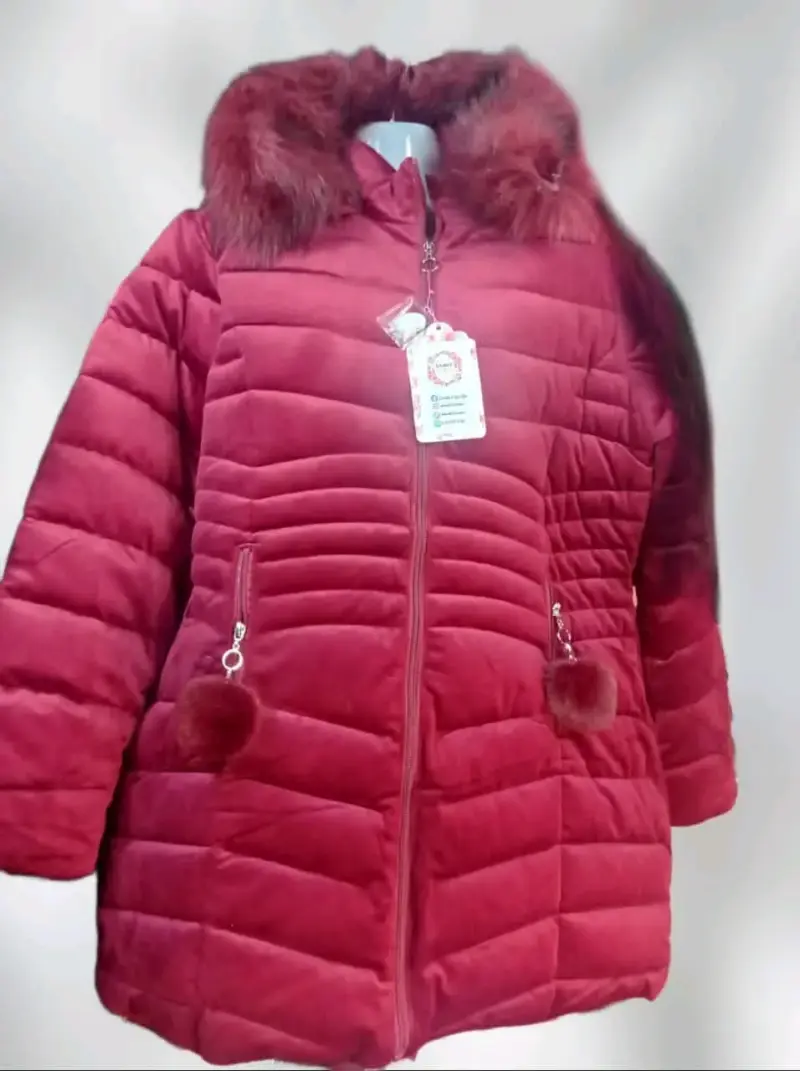 Chaqueta de invierno aterciopelada con capucha - 6