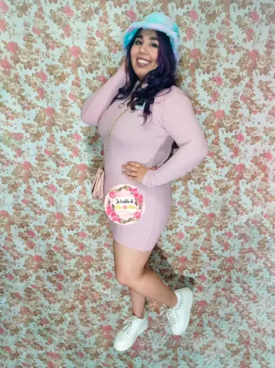 Vestido de lanilla con cierre frontal - miniatura 2