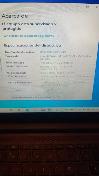Notebook HP Intel Celeron 4GB RAM - miniatura 3