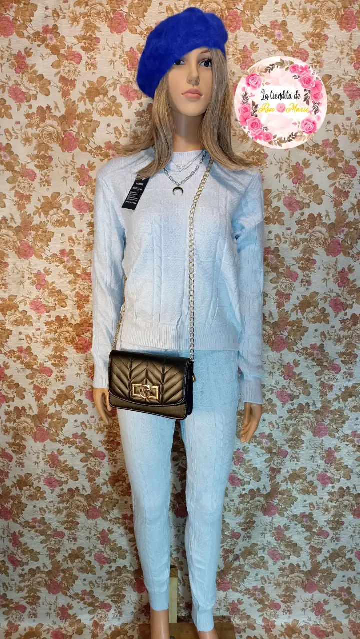 Conjunto de lanilla para mujer