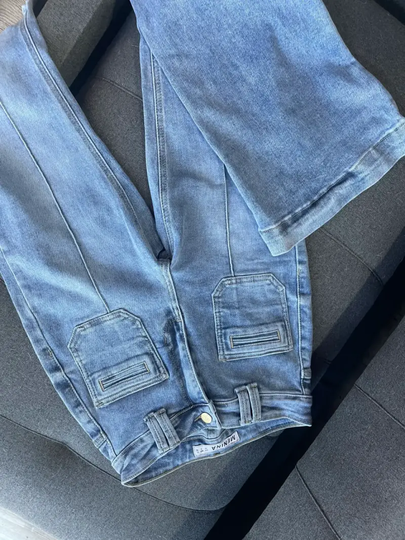 Jeans Menina Denim Azul Claro Talla 36 - 3