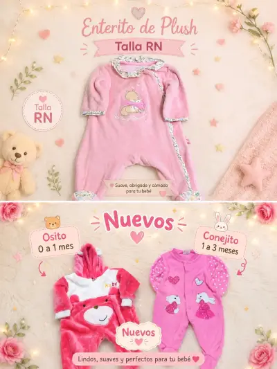 Ropita de Niña de 0 a 4 meses - miniatura 1