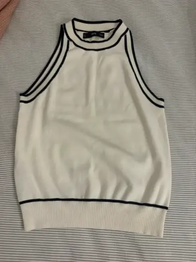 Chaleco sin mangas blanco MNG talla M - miniatura 1