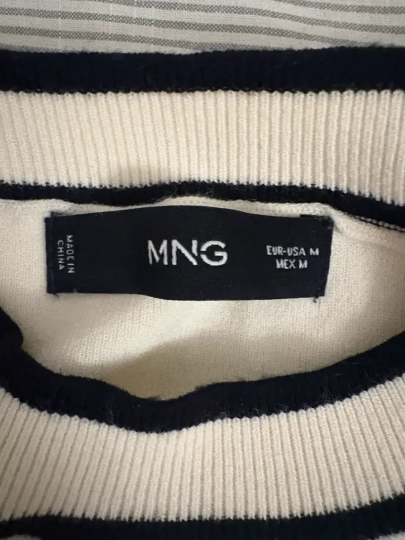 Chaleco sin mangas blanco MNG talla M - 2