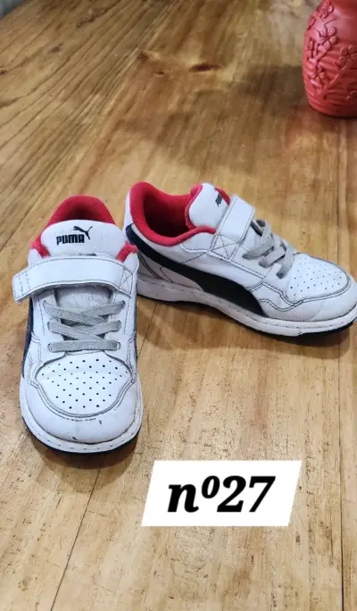 Zapatillas deportivas para niños Puma blancas - miniatura 4