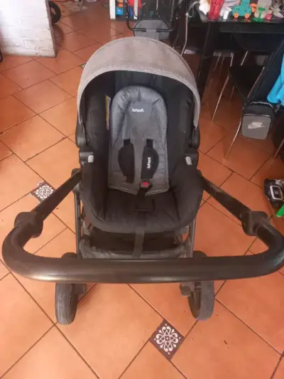 Coche de bebé Infanti Vibe gris - miniatura 4