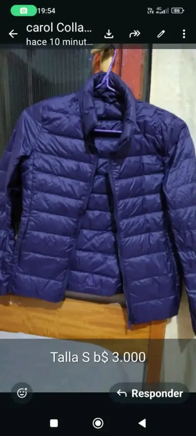 Chaqueta acolchada roja para mujer - miniatura 2