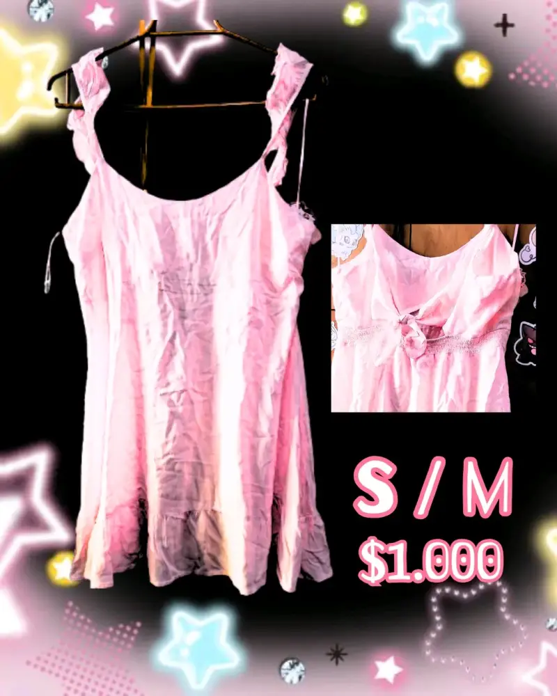 Vestido rosa casual talla S/M