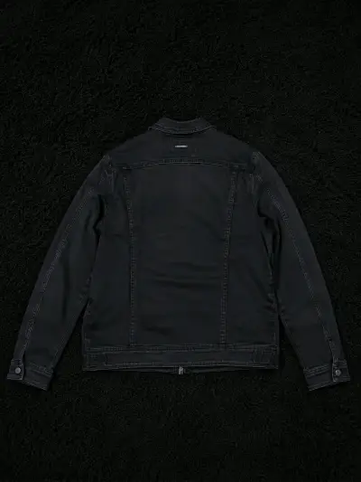 Chaqueta de cuero negra para hombre marca mossino - miniatura 2