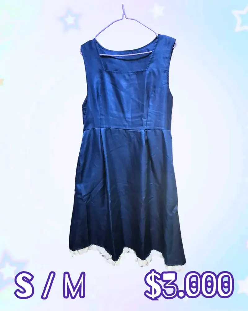Vestido azul sin mangas talla S/M