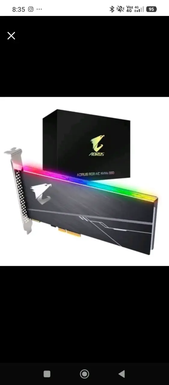 AORUS RGB AIC NVMe SSD 512GB - 2