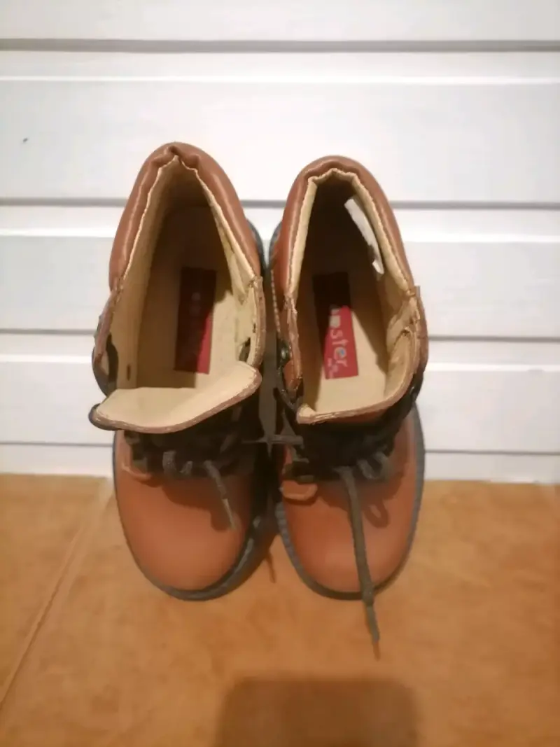 Botas de cuero marrón para niños - 3