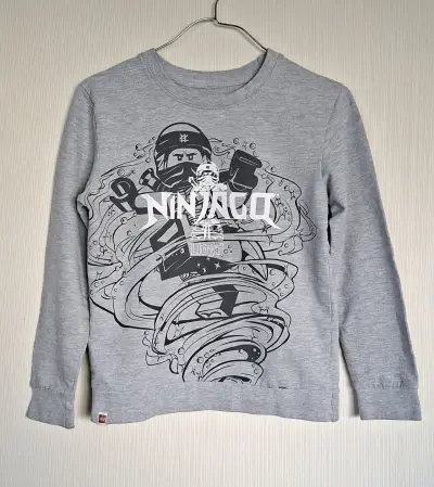 Polera gris LEGO Ninjago para niño - miniatura 1
