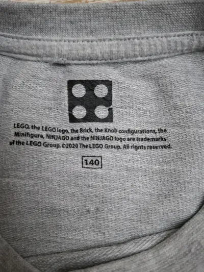 Polera gris LEGO Ninjago para niño - miniatura 2