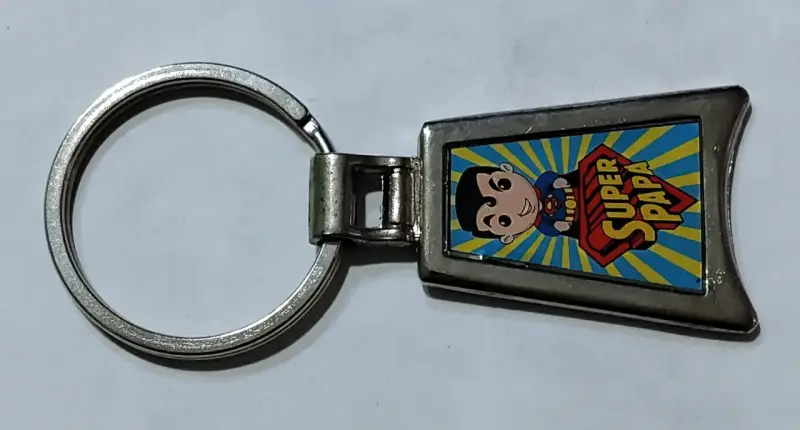 Llavero metálico Super Papá diseño divertido - 2
