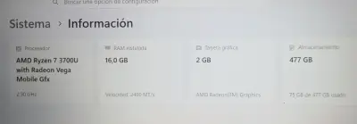 Laptop con Procesador Ryzen 7 y 16GB RAM - miniatura 2