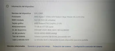 Laptop con Procesador Ryzen 7 y 16GB RAM - miniatura 3