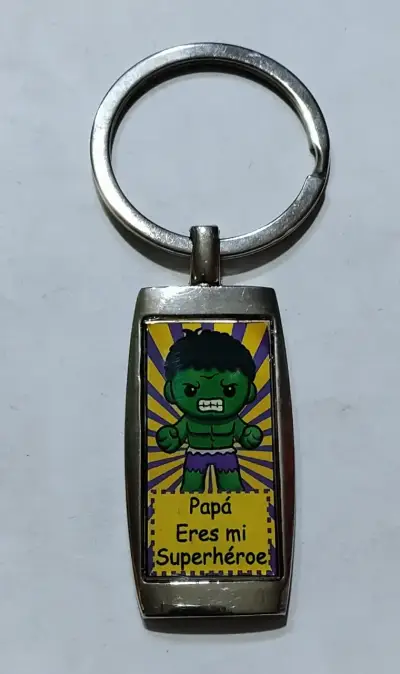 Llavero metálico Papá Eres Mi Superhéroe - miniatura 1