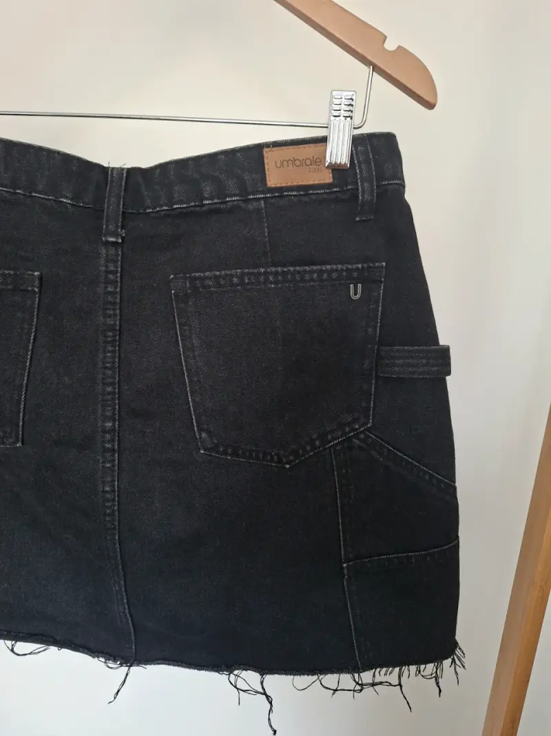 Falda Umbrade mezclilla negra talla 40 - 4