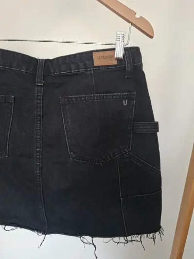 Falda Umbrade mezclilla negra talla 40 - miniatura 4