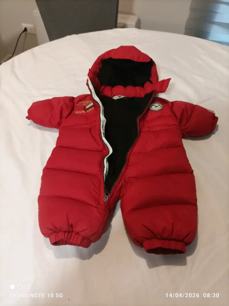 Parca roja para bebé 3 a 6 meses - 3