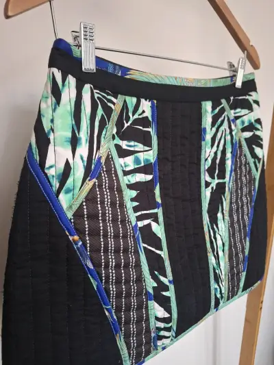 Falda corta estampada multicolor talla 6 - miniatura 2