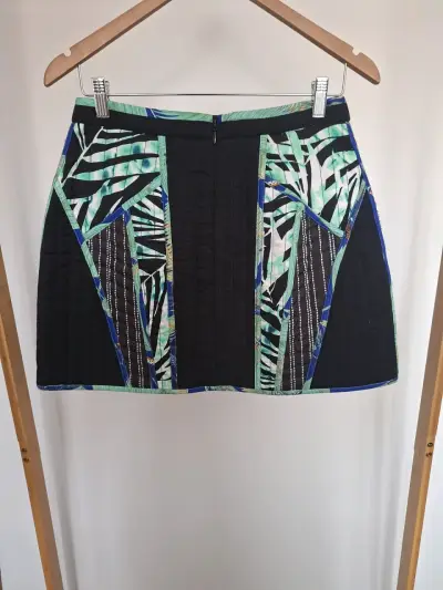 Falda corta estampada multicolor talla 6 - miniatura 3