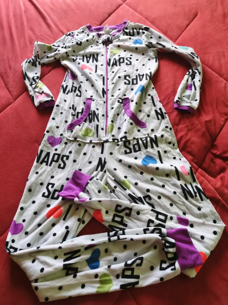 Pijamas enteros de polar para mujer con diseños ta - 4
