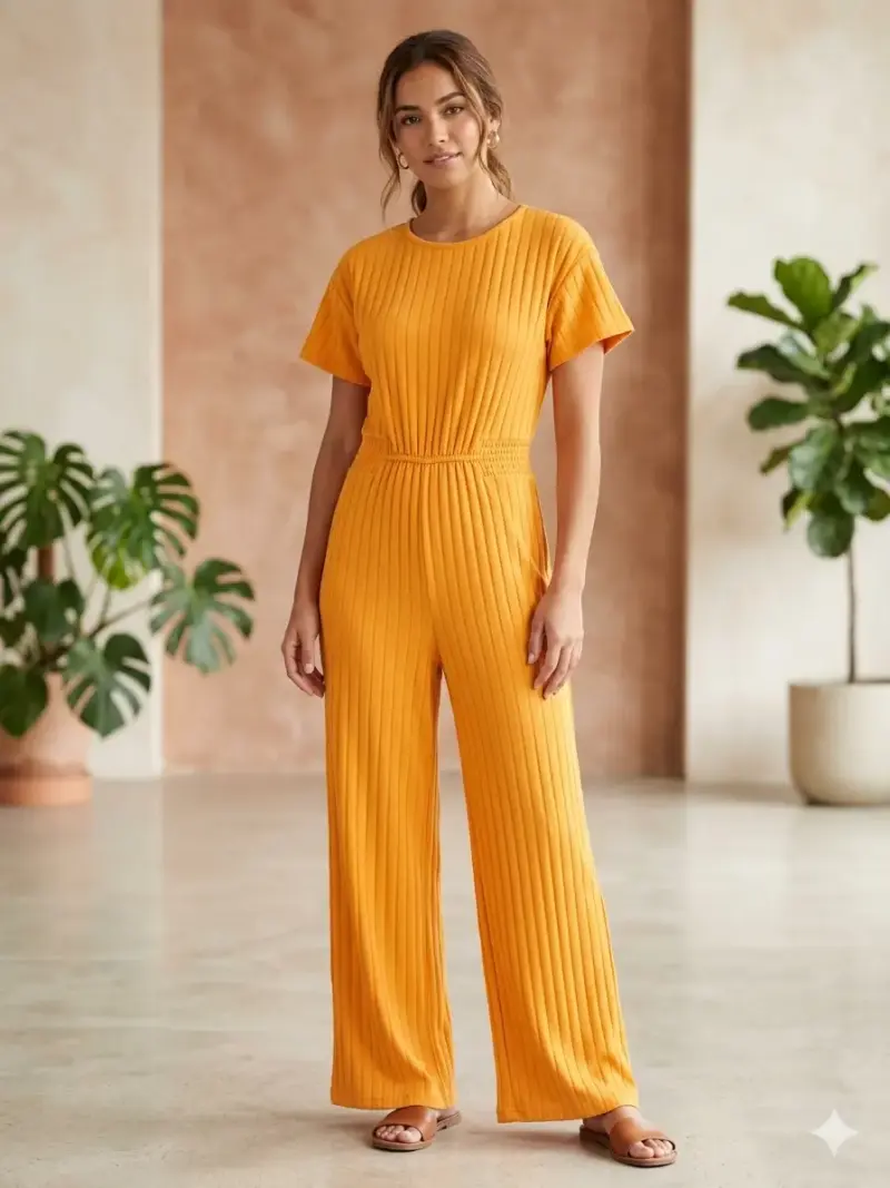 Enterito amarillo de punto Zara para mujer - 2