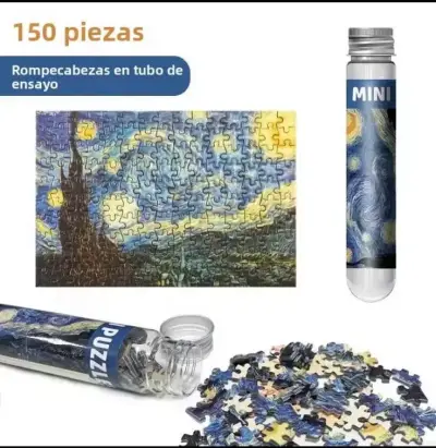 3 Rompecabezas Mini de 150 Piezas en Tubo - miniatura 4