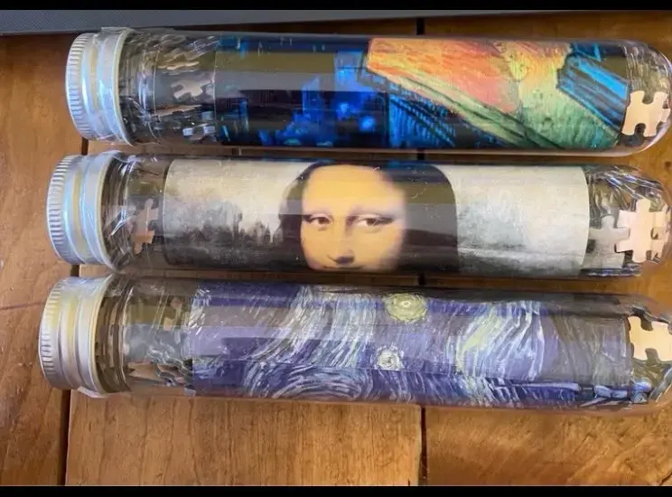 3 Rompecabezas Mini de 150 Piezas en Tubo - 6