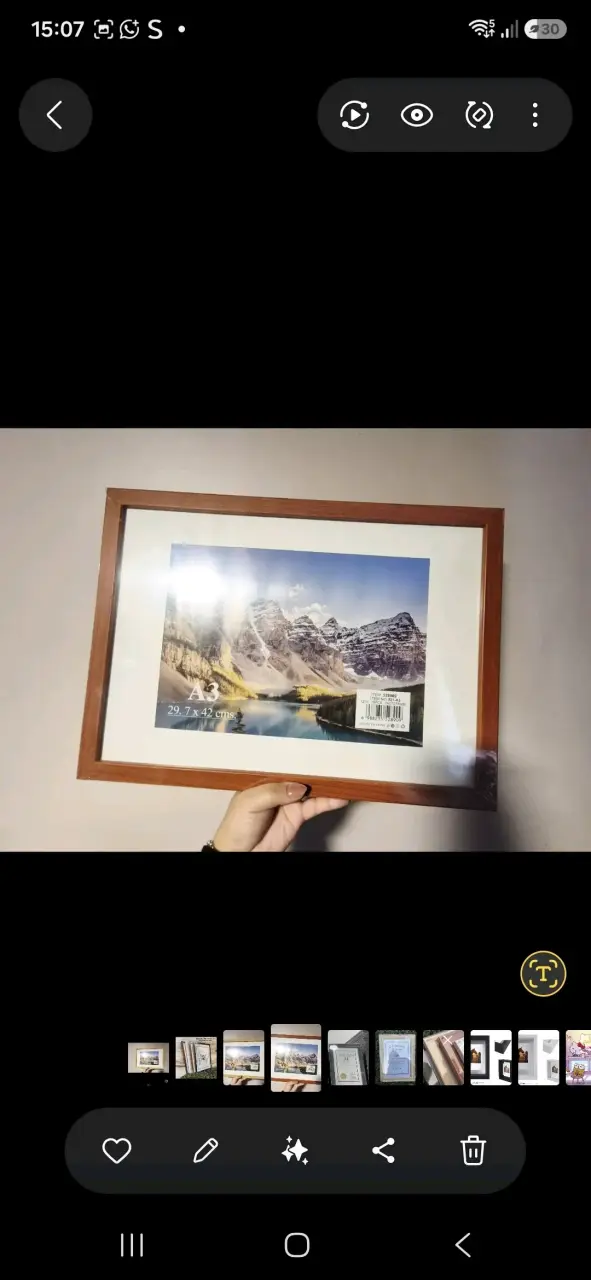 Marco de madera para foto tamaño A3
