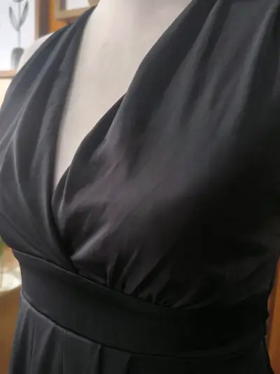 Vestido negro elegante Zibel talla S - miniatura 2