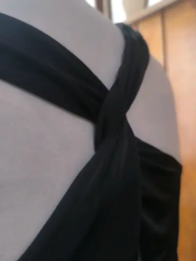Vestido negro elegante Zibel talla S - miniatura 3