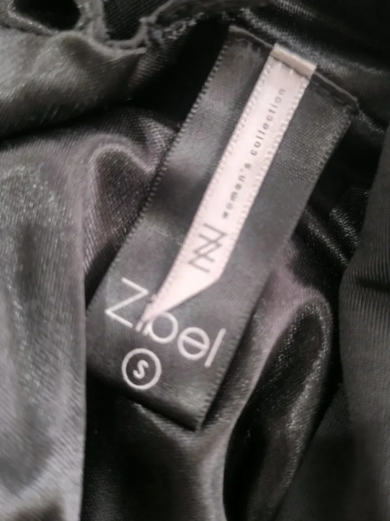 Vestido negro elegante Zibel talla S - 4