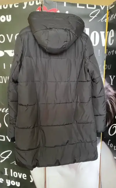 Parka acolchado negro con capucha Americanino - miniatura 2