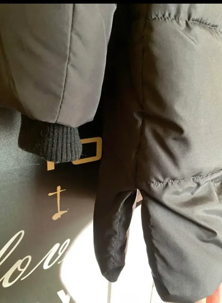 Parka acolchado negro con capucha Americanino - 6
