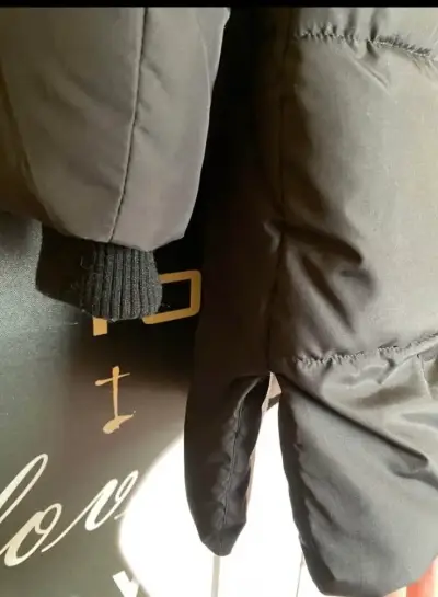 Parka acolchado negro con capucha Americanino - miniatura 6