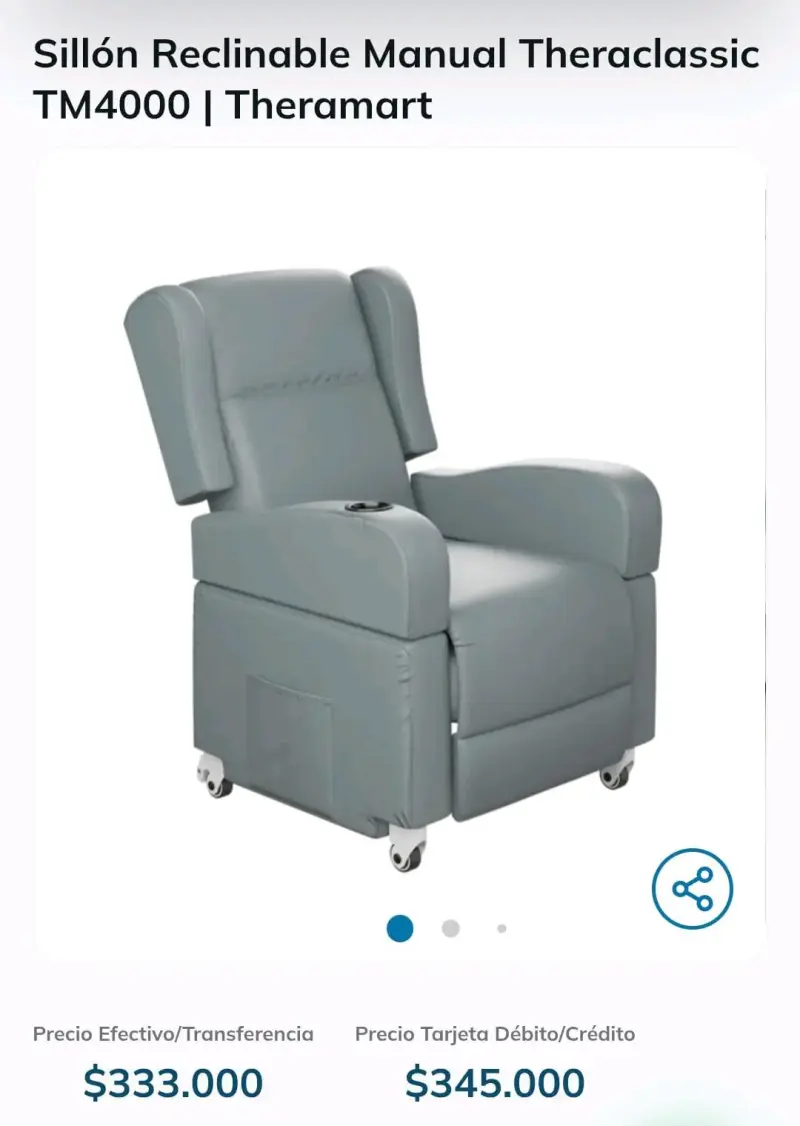 Sillón Reclinable Manual Theraclassic TM4000 Theramart - 3