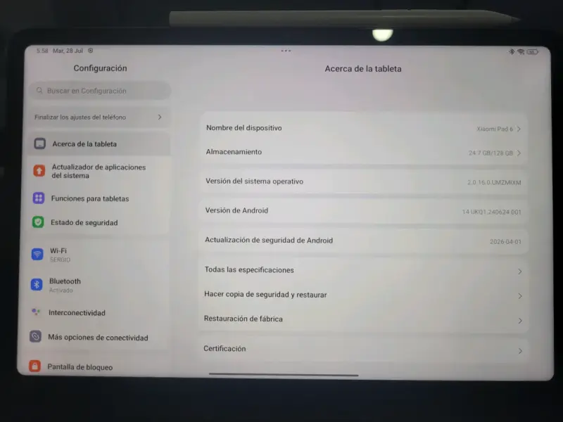 Xiaomi Pad 6 11” + Lápiz + Carcasa (Como Nueva) - 5