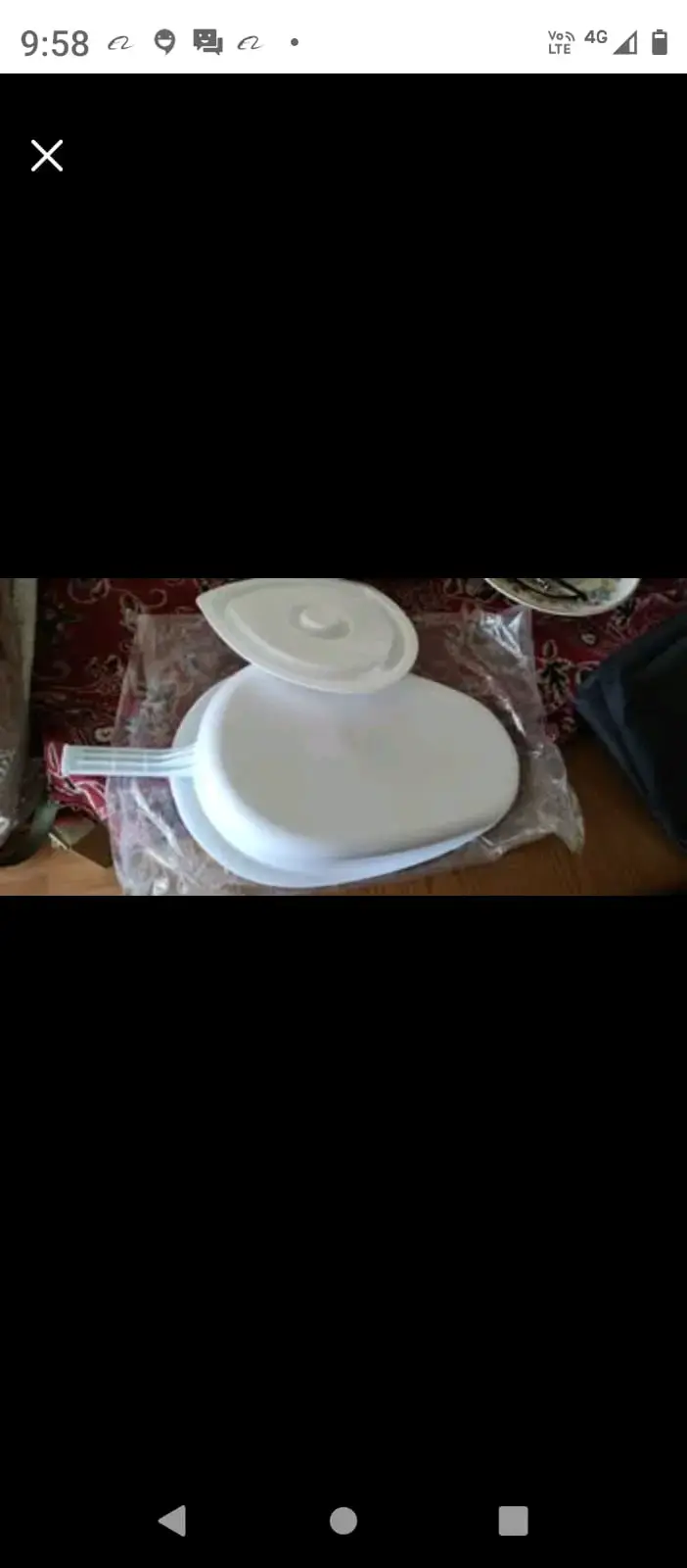 Orinal portátil de plástico blanco