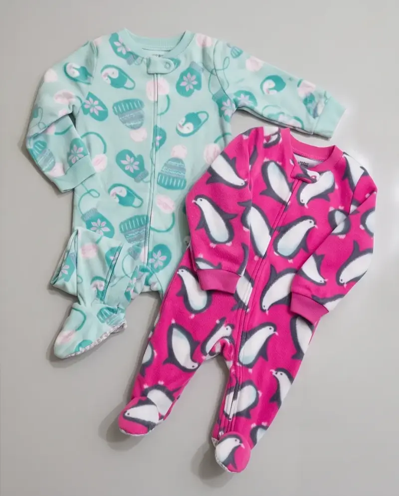Pijamas de polar para bebé con diseños de invierno - 3