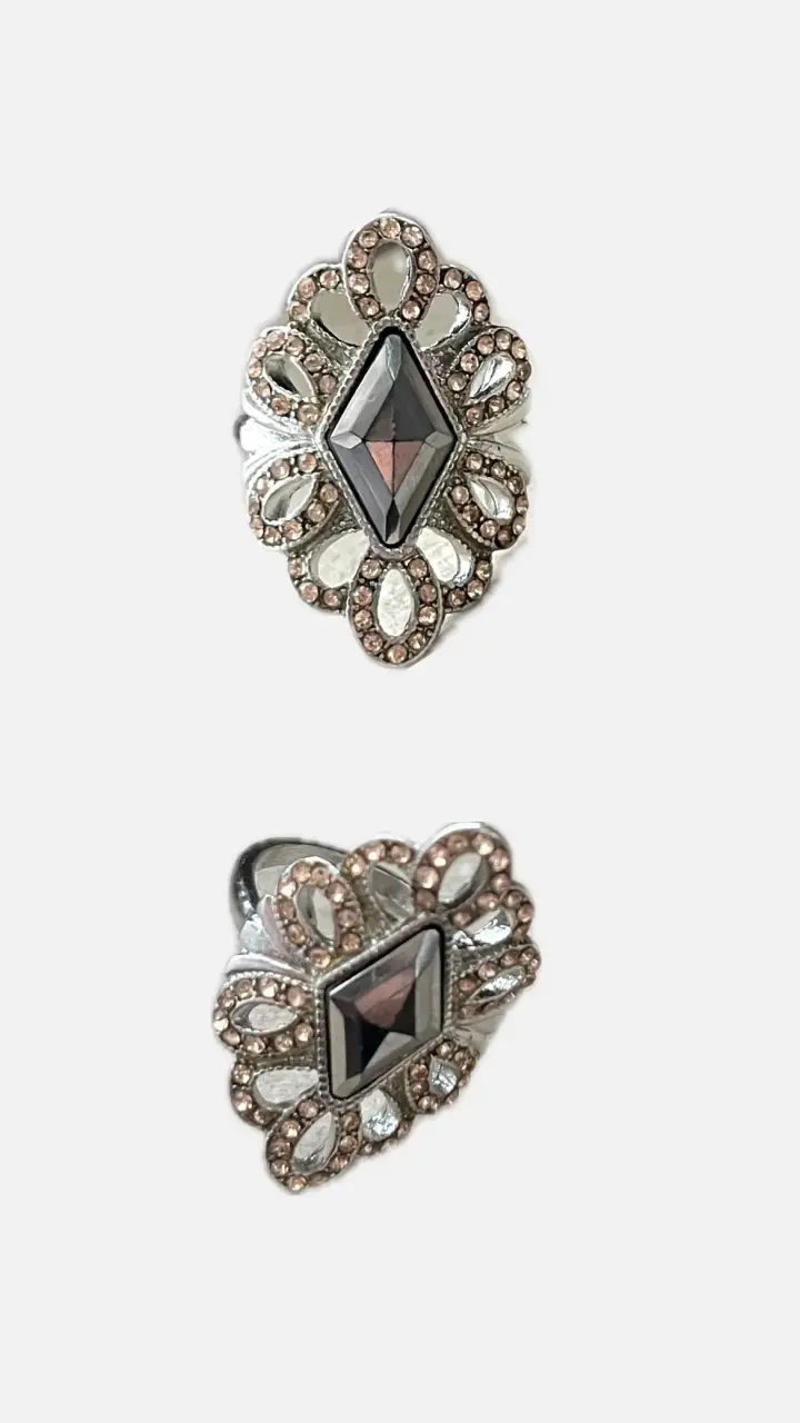 Set de anillos de plata con piedras decorativas - 5