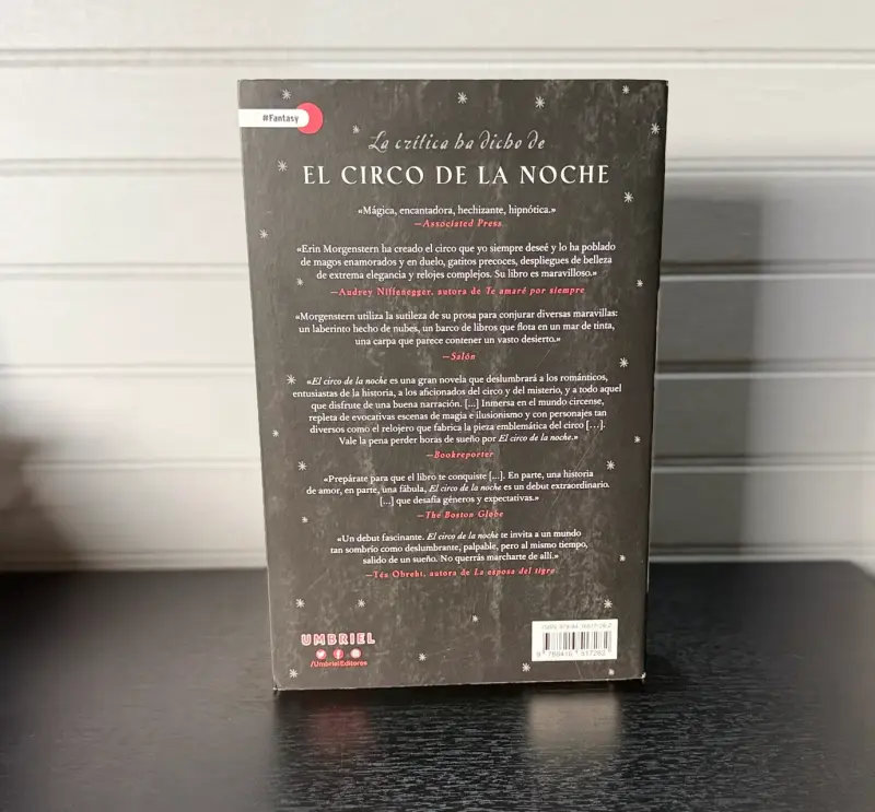 Libro 'El Circo de la Noche' de Erin Morgenstern - 4
