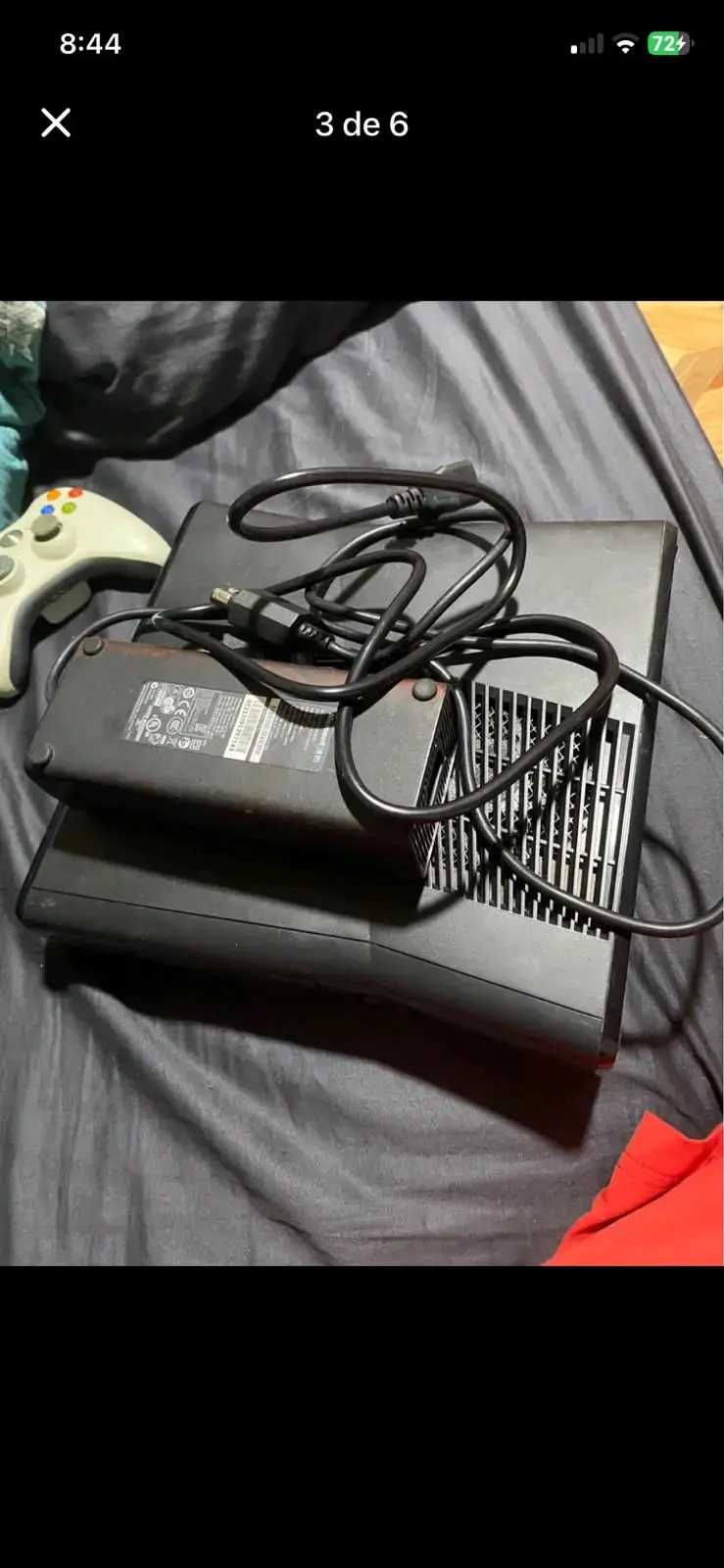 Consola Xbox 360 con control y fuente de poder - 2