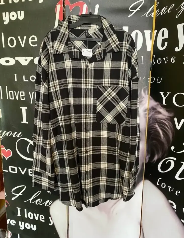 Camisa de franela a cuadros - 1