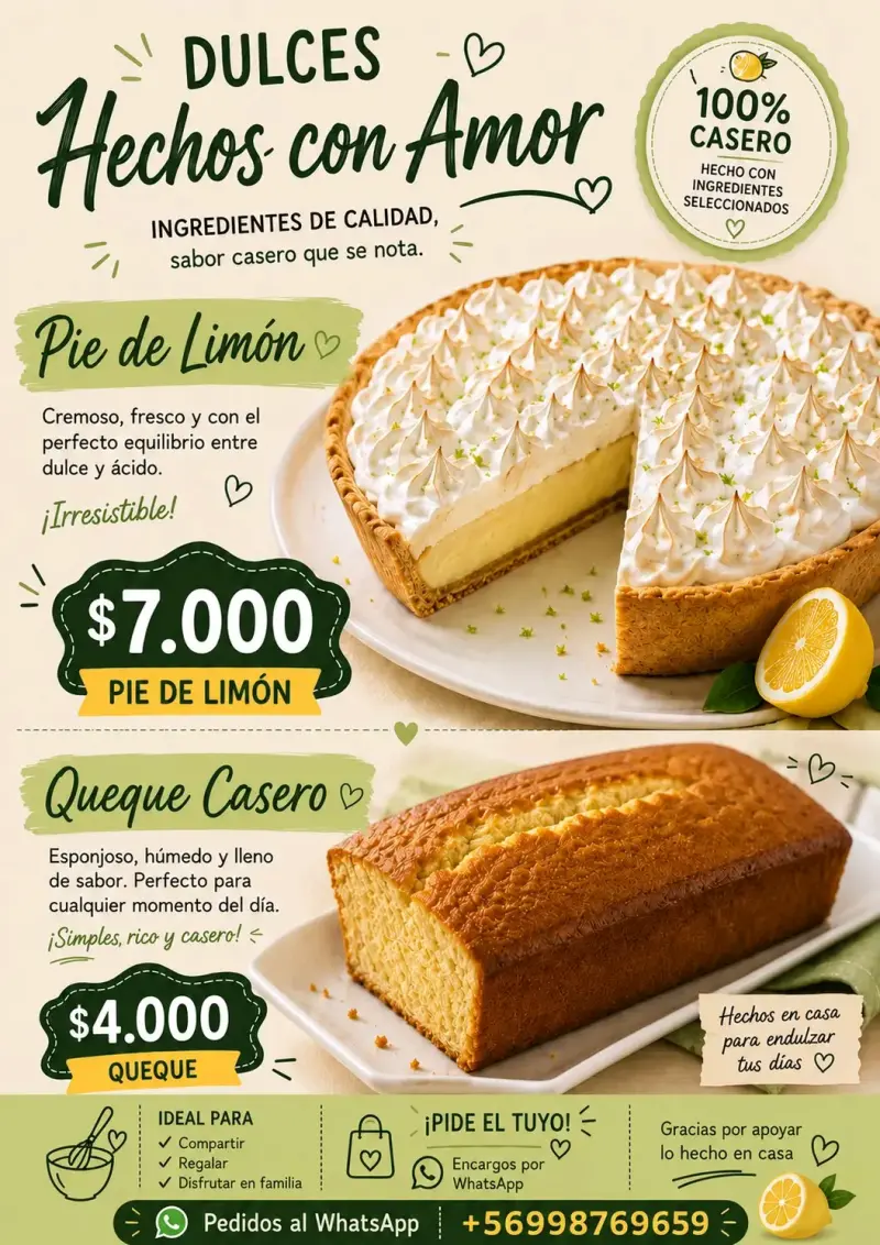 Delicioso pie de limón casero - 1
