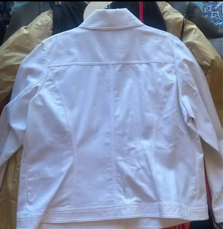 Chaqueta blanca de mezclilla - 2