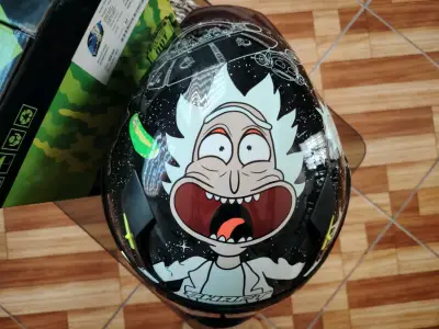 Casco de Moto Shaft Rick and Morty con Visor Azul - miniatura 9