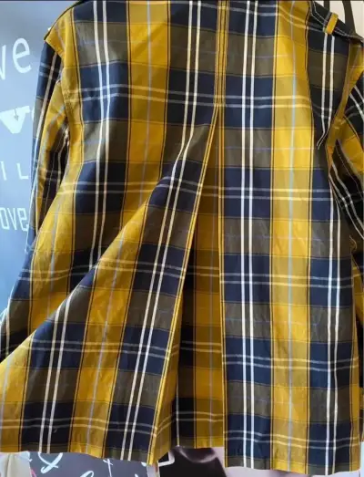 Chaqueta de cuadros amarillo y azul - miniatura 2